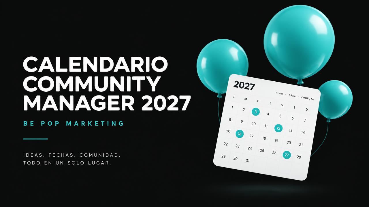 Calendario del Community Manager 2027